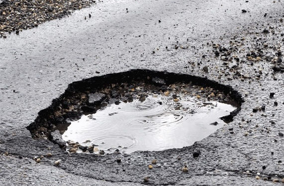 A pothole